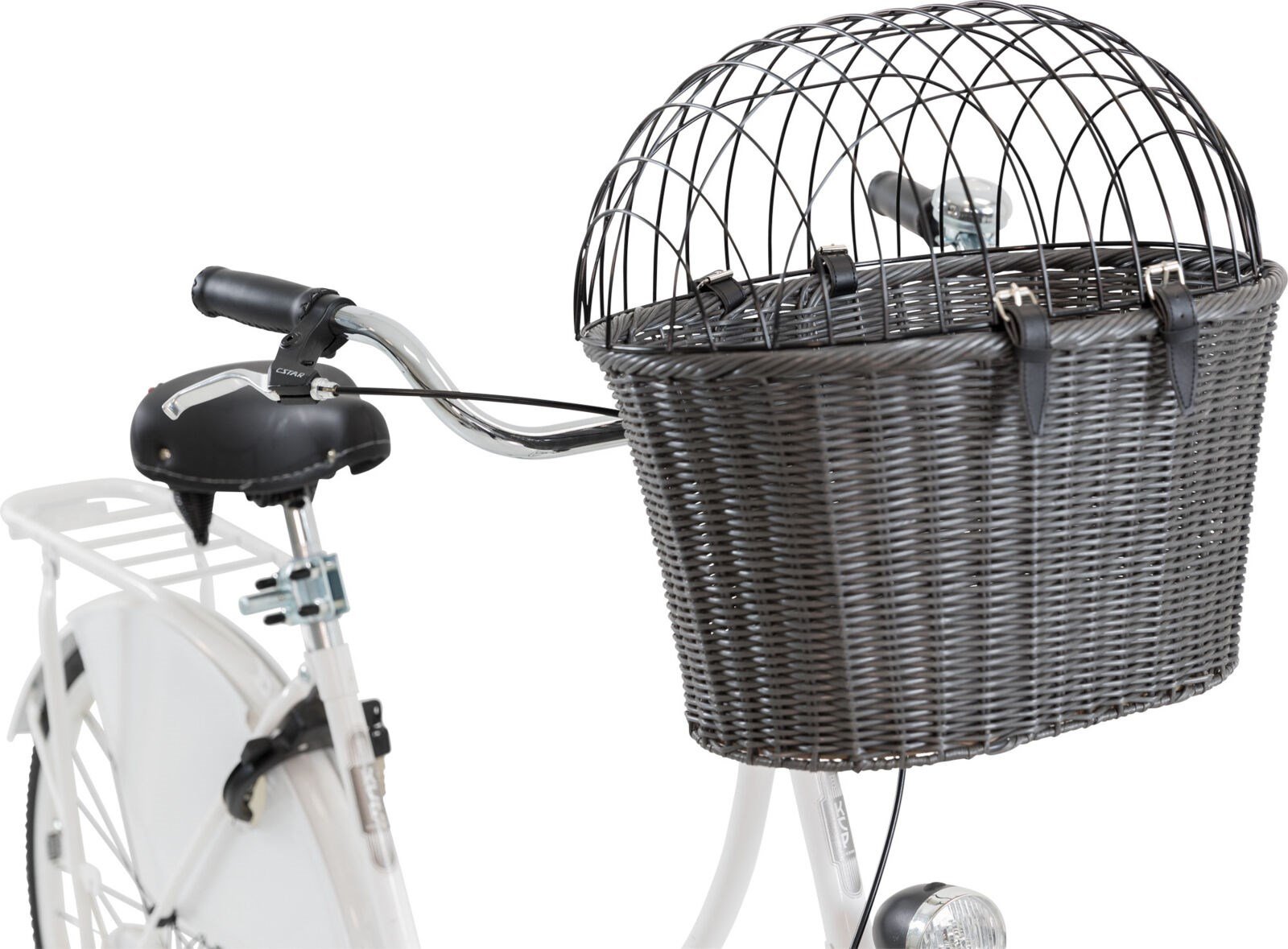 Cykelkorg Front Med Galler Upp Till 5kg - Antracit