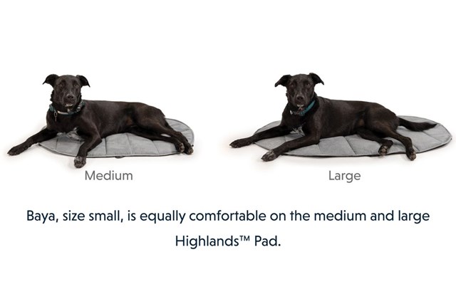 HIGHLANDS DOG PAD CLOUDBURST GRAY LIGGUNDERLAG