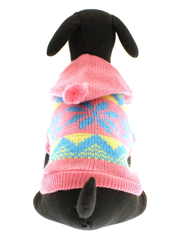 Alpine Hooded Sweater - Stickad hundtröja