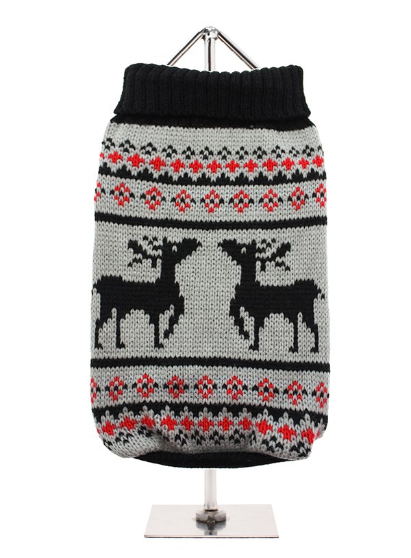 Nordic Reindeer - Stickad Hundtröja