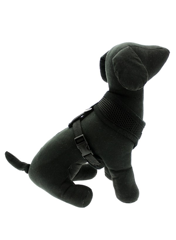 Jet Black Soft Mesh Hundsele