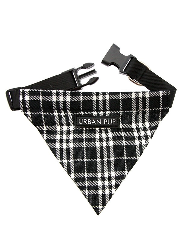Black & White Tartan Bandana