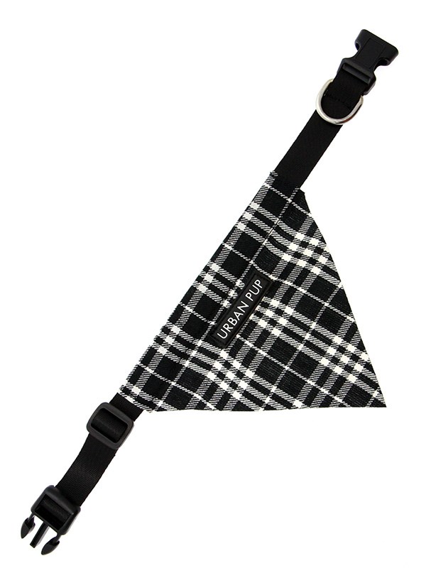Black & White Tartan Bandana