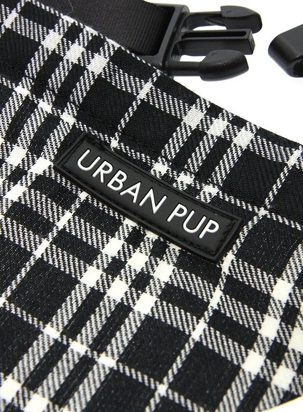 Black & White Tartan Bandana