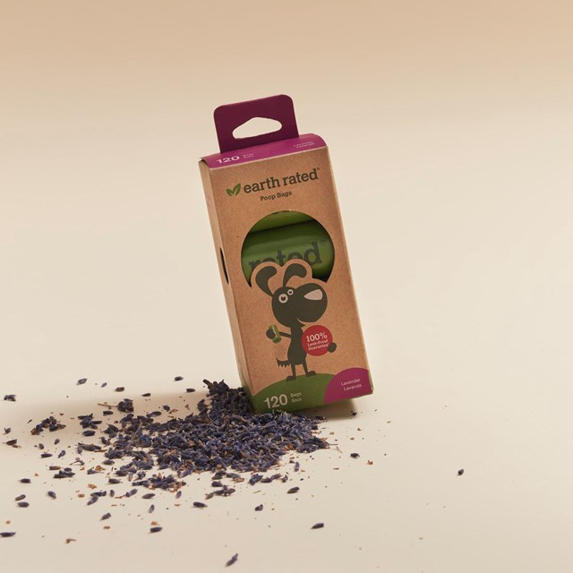 Earth Rated Miljövänliga Bajspåsar Refills 8-pack Lavendel