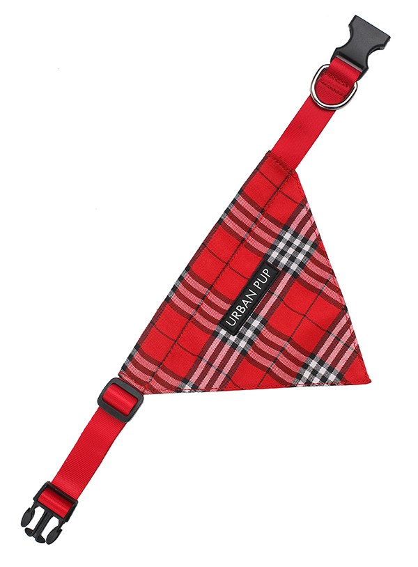 Red Checked Tartan Bandana