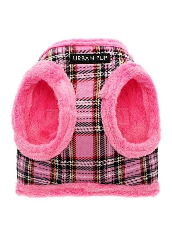 LUXURY FUR LINED PINK TARTAN - HUNDSELE