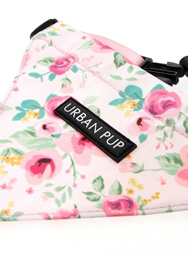 Pink Floral Cascade BANDANA