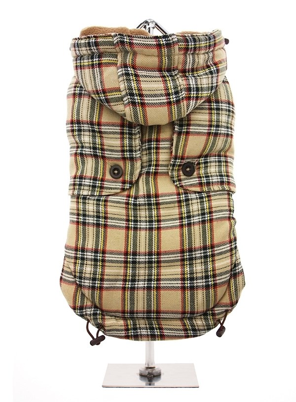Brown Tartan Coat Hundjacka