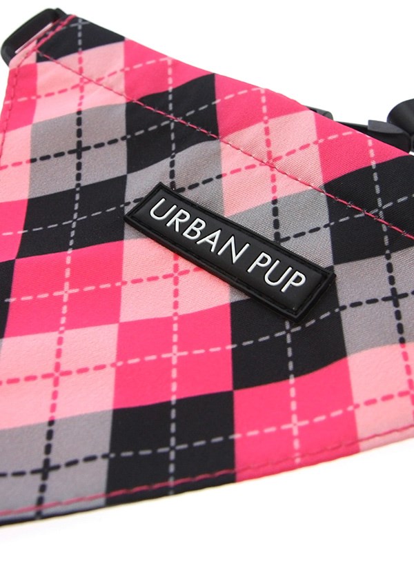 Pink Argyle Bandana