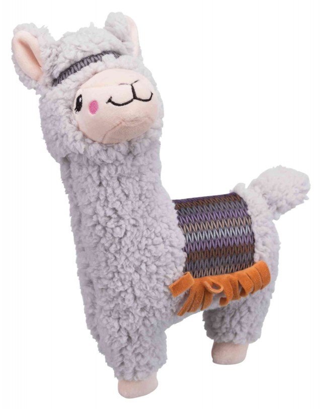 Alpacka 31 cm - Mjuk hundleksak med pip