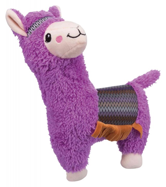 Alpacka 31 cm - Mjuk hundleksak med pip