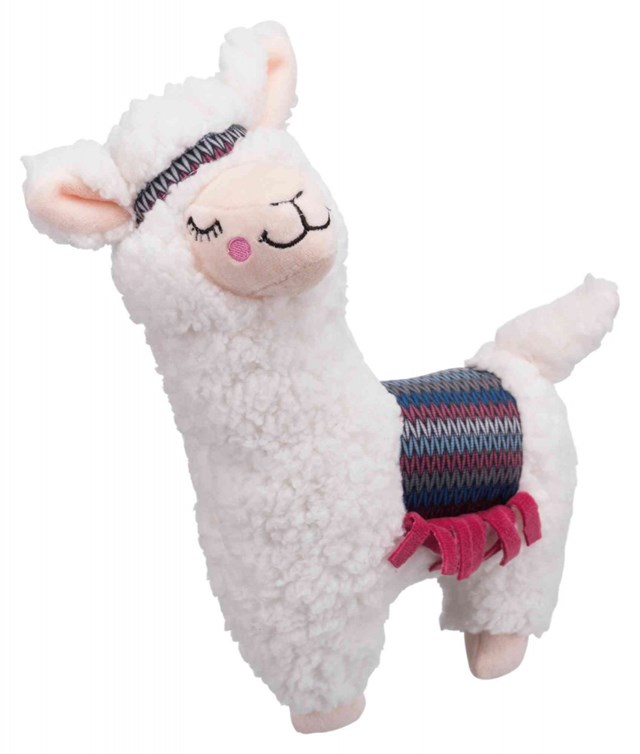 Alpacka 31 cm - Mjuk hundleksak med pip