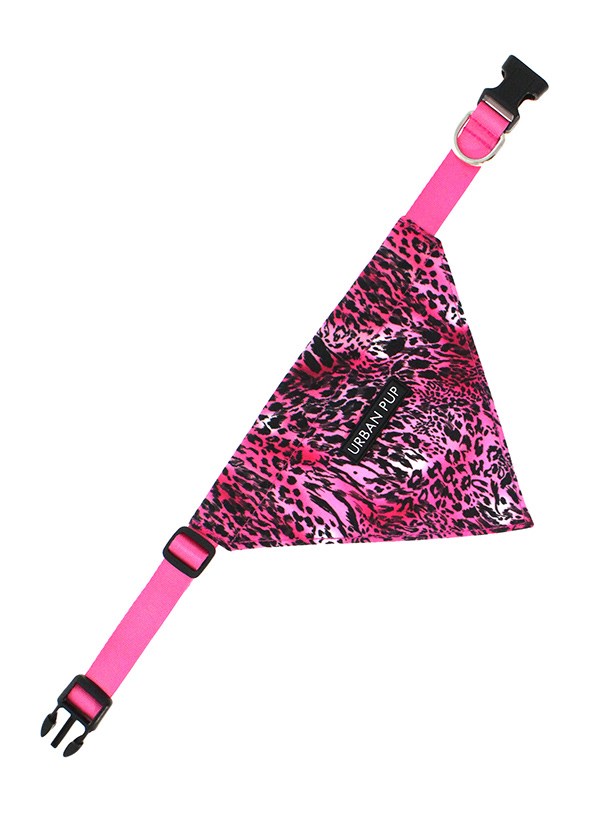 Pink Leopard Print Bandana