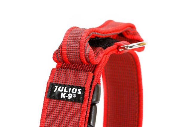 Julius K9 SuperGrip Halsband Röd