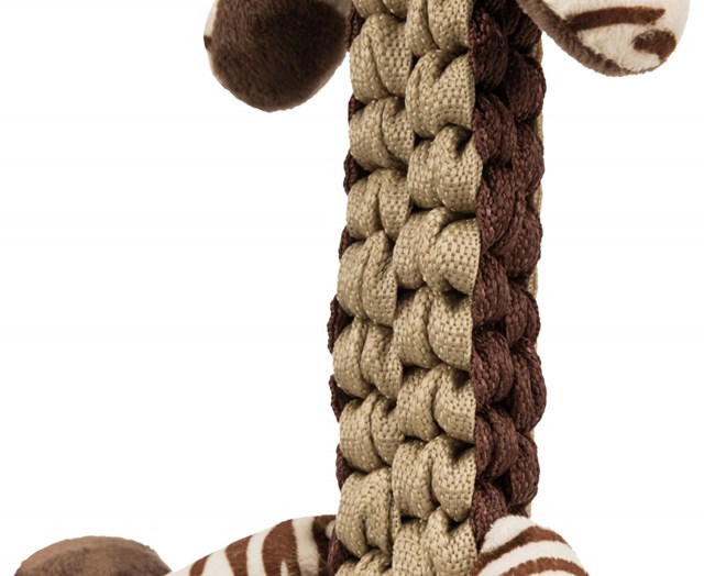 Tiger - Flätad Hundleksak Med pip
