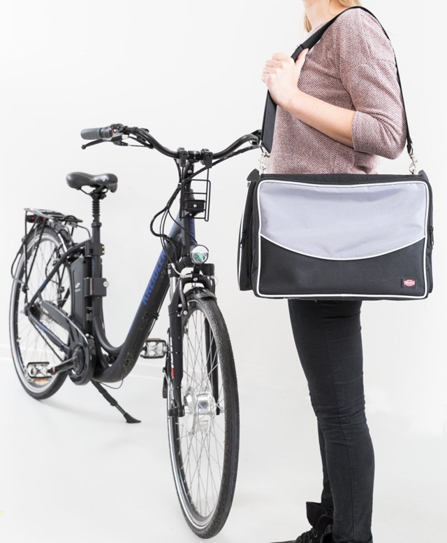 Cykelkorg Front Upp till 6 kg - Svart/Grå