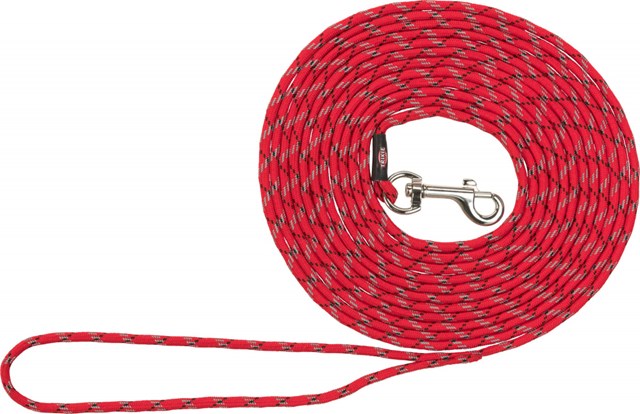 Junior Löplina För Valp 4 m x 4 mm - Röd