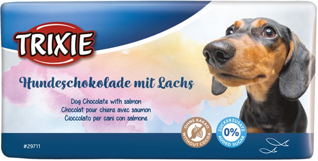 Hundchoklad Med Lax Kakaofri 100g