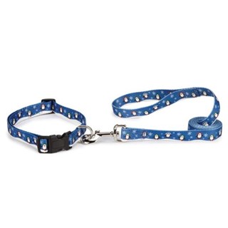 Cc Penguins Halsband + Koppel - Xl