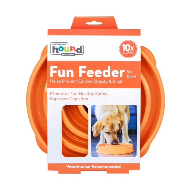 Outward Hound Fun Feeder Matskål Orange