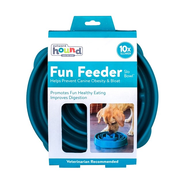 Outward Hound Fun Feeder Matskål Turkos