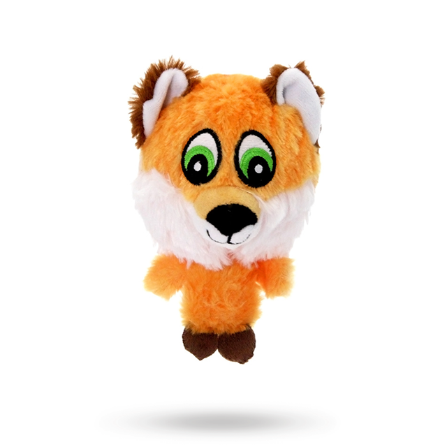 The Quick Red Fox Plush & Squeaky Hundleksak