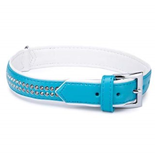 Sparkle Gemstone Halsband Blå Large