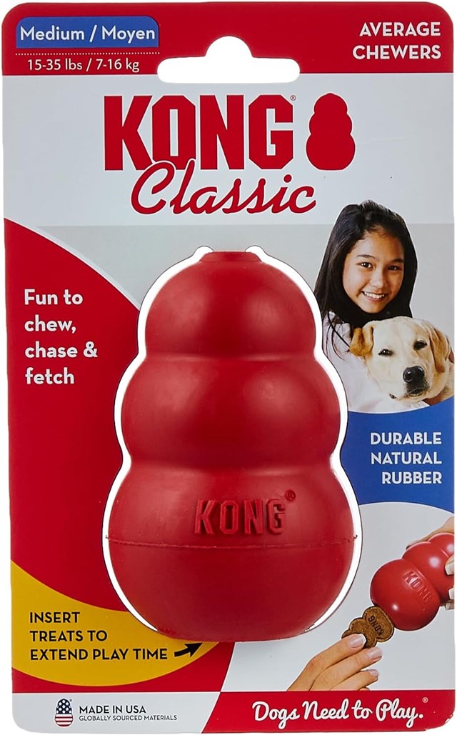 Kong Classic Röd - Aktiveringsleksak