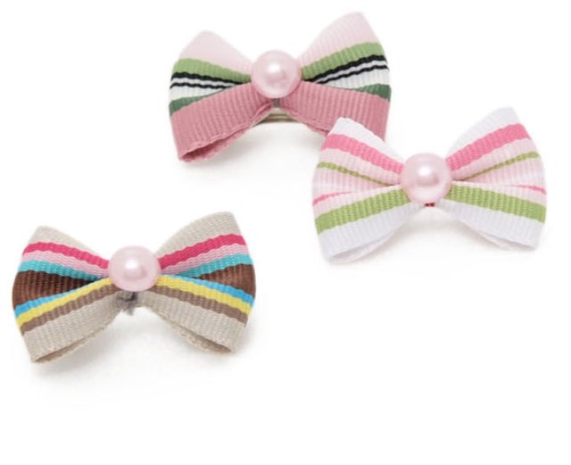 Stripy Pearl Hair Pin