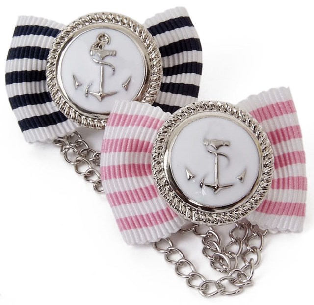 Marine Anchor Hair Pin - rosa