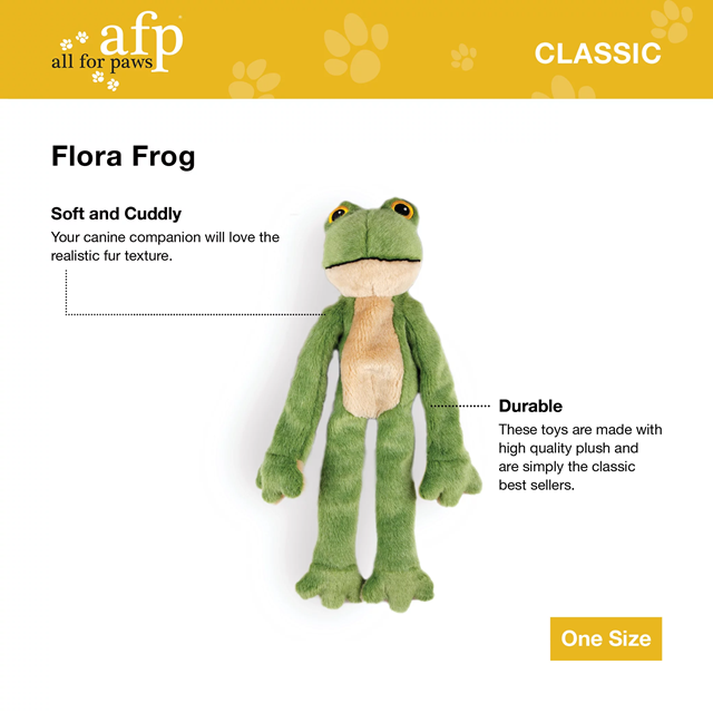 Grodan Flora - Mjuk hundleksak med pip