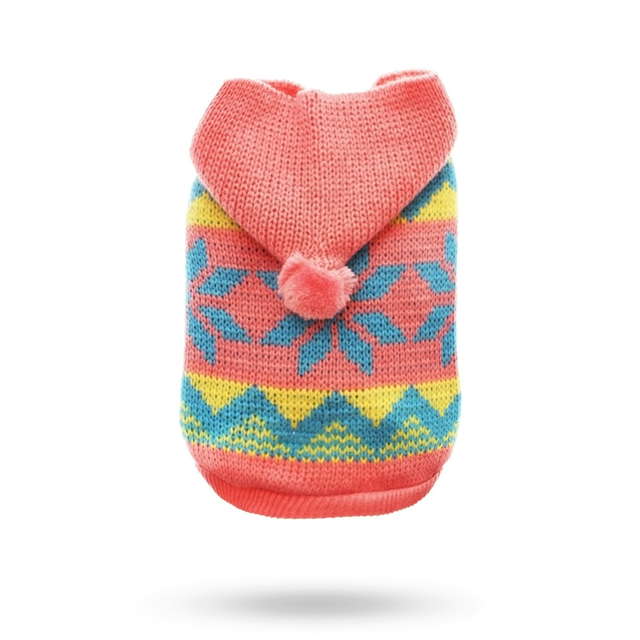 Alpine Hooded Sweater - Stickad hundtröja