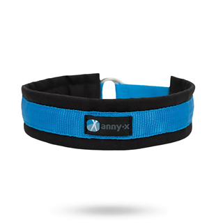 Anny-x Pull Stop Halvstryp Halsband - Svart/blå