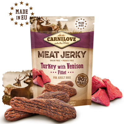 Carnilove Jerky Turkey with Venison Fillet 100g