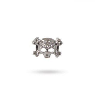 Rhinestone Charm Skull