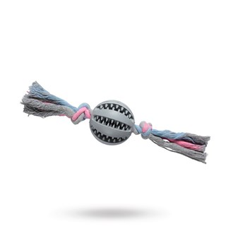 Companion Dental Chewing Ball On Rope - Flytande Hundleksak