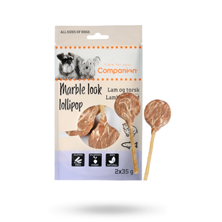 Companion Marble Lollipop Lamm & Torsk 70g