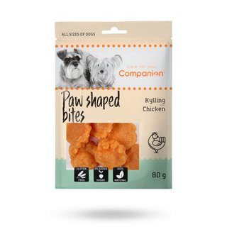 Companion Paw Shape Bites Kyckling 80g