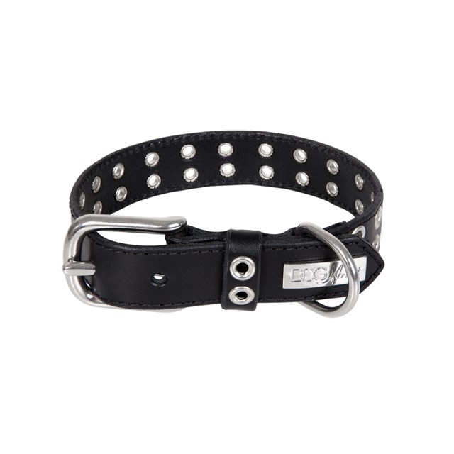 ROCK Special Black - Läder Hundhalsband