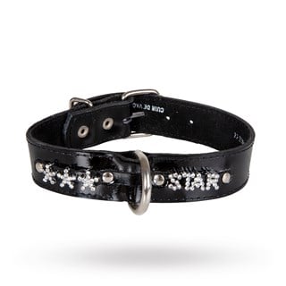 Cuir Verni Star Halsband