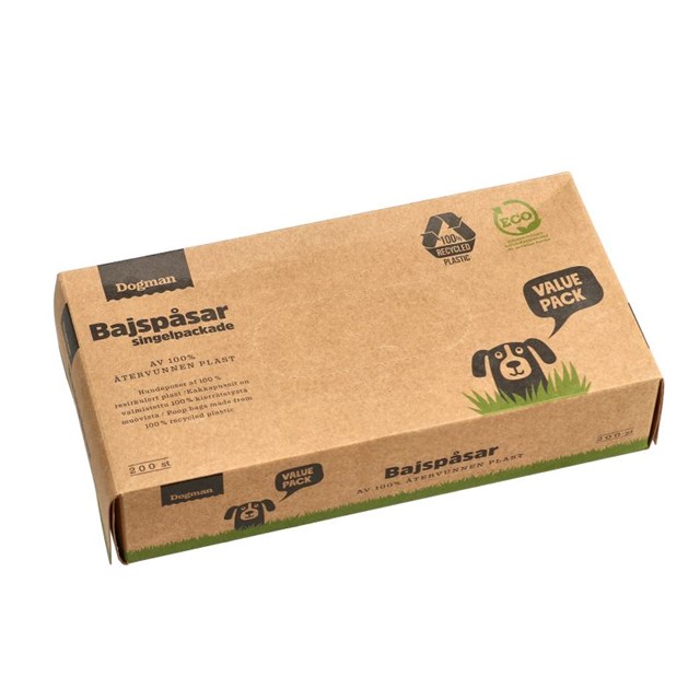 Dogman Bajspåsar 200pack - Grön