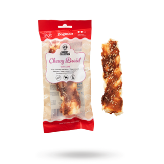 Dogman Bakery Collection Tuggfläta Med Lamm 15 Cm