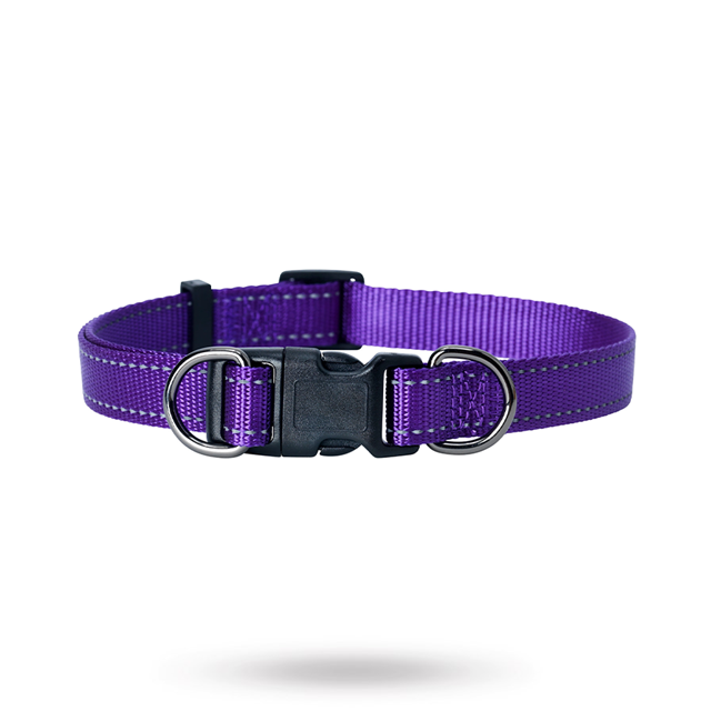 Dogman Nylonhalsband Iris ställbart - Lila