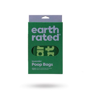 Earth Rated Bajspåsar Med Handtag 120 St - Lavendel