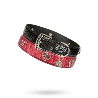 Charmed Croco Halsband - Röd