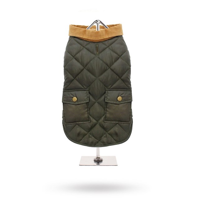 Forest Green Quilted Town & Country - Hundjacka