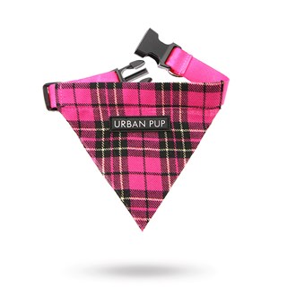 Fuschia Pink Tartan Bandana