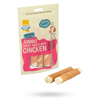 Jumbo Chewy Twists With Chicken 100g