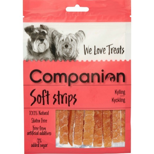 Companion Soft Strips Kyckling 80g